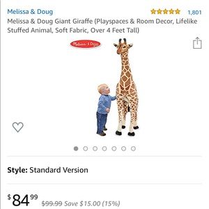 Melissa & Doug Giraffe Plush